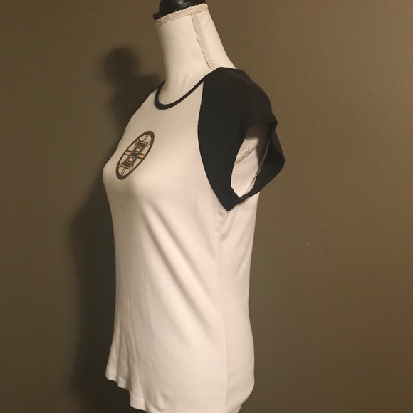 Boston Bruins cap sleeve fitted t-shirt - Picture 2 of 5